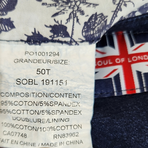 SOUL OF LONDON Men's Blue Denim Big and Tall Slouch Jacket (50T) - Picture 10 of 11